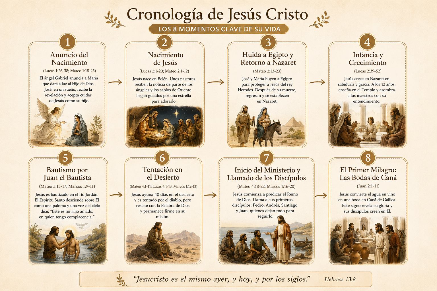 Cronología de la vida de Jesucristo