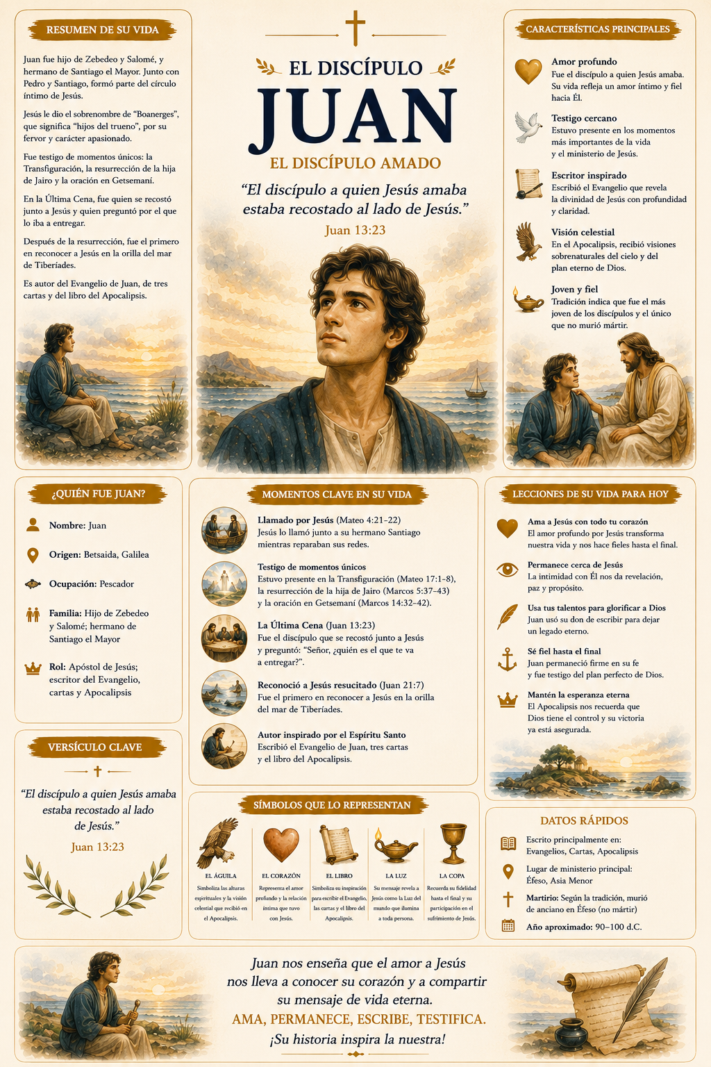 Infografía del discípulo Juan