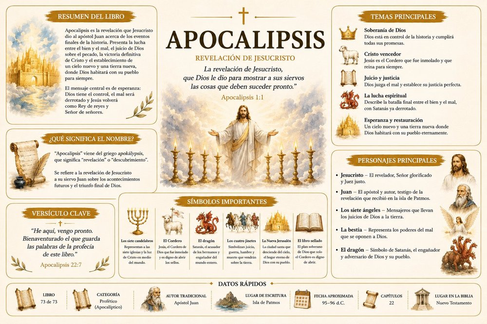 Infografía del libro del Apocalipsis