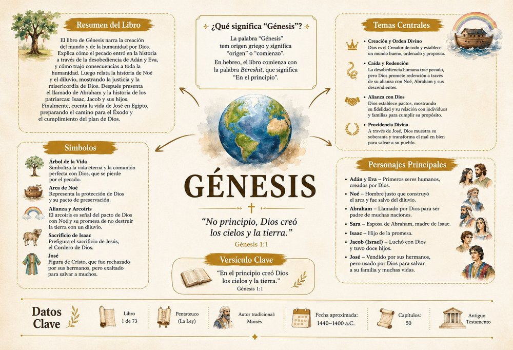 Infografía del libro del Génesis